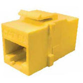 Allen Tel AT10GC-04 10Gb Cat 6A Coupler T568A/B, Yellow